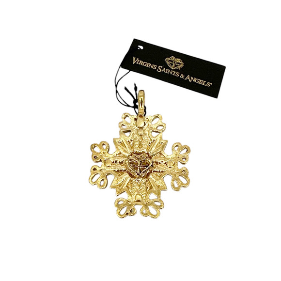 VIRGINS SAINTS & ANGELS VSA Electra Cross Medallion in Gold - Picture 4 of 7